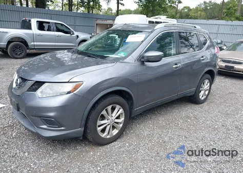 2016 Nissan Rogue Sv z USA, uszkodzony, nr VIN KNMAT2MV1GP667383